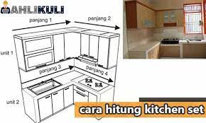 Kitchen set minimalis akan memberikan anda kenyamanan saat berada di dapur. 3 Cara Hitung Kitchen Set Terbaru 2021 Aluminium Hpl Jati Belanda