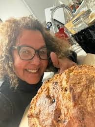 Trying to bribe the leprechauns w this starter … Rustic Guinness beef stew  w 6 month age local joes cheese And black current salted cashew soda bread  .. 🐺cafe ' Happy almost