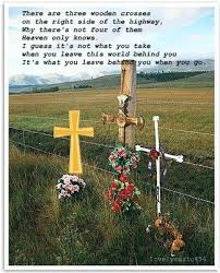 Randy Travis Three Wooden Crosses Country Music Lyrics Country Music Lyrics Roadside Memorial Wooden Crosses