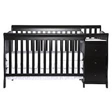 Dream On Me 5 In 1 Brody Convertible Crib With Changer Black Cribs Convertible Crib Black Crib