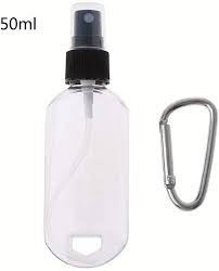 Amazon Com Portable Alcohol Spray Bottle Empty Hand Sanitizer Empty Holder Hook Keychain Kitchen Dining Bottle Spray Bottle Olive Oil Dispenser