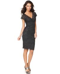 Marina Dress Cap Sleeve Lace Cocktail Dress Mother Of The Bride Dresses Women Macy S 130 Vestiti