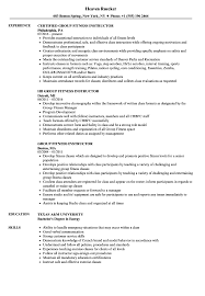 group fitness instructor resume sles