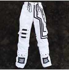 Maybe you would like to learn more about one of these? Men White Black Straps Trousers Gothic Pant Punk Cyber Pant In 2021 Gothic Pants White Pants Men Punk Outfits