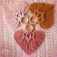 Macrame fish wall hanging unfettered co specializes in handmade modern fibre art and bohemian macrame statement pieces designed to fill. Heart Shape Wall Hanging Macrame Modern Macrame Wall Decor Etsy Macrame Design Macrame Patterns Macrame Patterns Tutorials