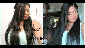 Cross them at the nape of your neck and secure them at the top and bottom with hair clips. How To Wear A Wig Long Hair Don T Care Youtube