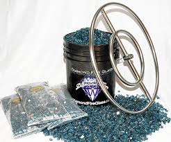 It gives a larger area to pick up and does not dig down. Fire Pit Glass Kit With 24 Inch Ring 90 Lb Premium Kit