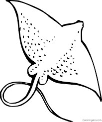 The eagles of the ocean. Simple Spotted Eagle Ray Coloring Page Coloringall