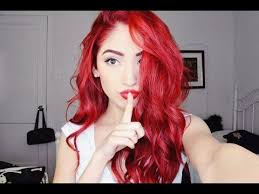 Red Hair Routine Root Touch Up Color Application Bright Red Hair Dyed Red Hair Dying Hair Red