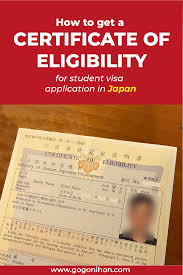 Before A Foreign National Gets Their Visa For Japan They Should Obtain A Certificate Of Eligibility Go Go N Certificate Of Eligibility Japan Learn Japanese