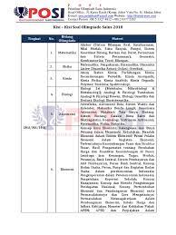 Soal pai kelas 1 sd. Kisi Kisi Soal Olimpiade Sains Pdf
