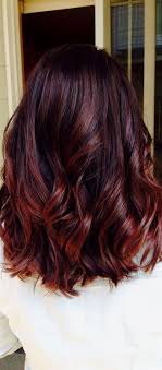21 Fantastic Easy Shoulder Length Hairstyles 4 Trendy Dark Red Shoulder Length Hairstyle For Thick Hair Redhair S Hair Styles Fresh Hair Long Hair Styles
