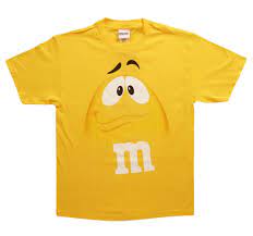 Yellow M M Jumbo Character T Shirt Yellow M M M M Characters Yellow