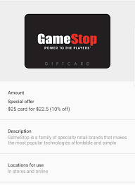 Buy your gamestop gift card online and top up your gamestop store credit in an instant. 10 Off Gift Card For Gamestop If You Use Samsung Pay To Purchase It Nintendoswitchdeals