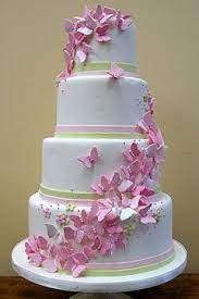A painted wedding cake with flowers, laves, branches and butterflies is a lovely and bold idea to go for, looks amazing. Popsugar Celebrity Butterfly Wedding Cake Wedding Cake Pictures Butterfly Cakes