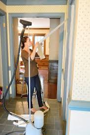 Using A Clothes Steamer To Remove Wallpaper Removable Wallpaper Taking Off Wallpaper Wallpaper Steamers
