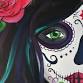 Paint Nite: Calavera "Sugar Skull" Babe event image