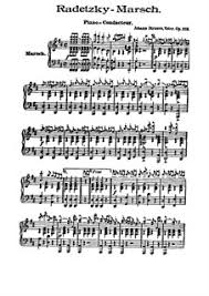 La marche de l'armée ii dédiée au maréchal josef wenzel comte radetzky von radetz, plus connue sous le nom de « marche radetzky ». Radetzky Marsch Op 228 Von J Strauss Vater Noten Auf Musicaneo