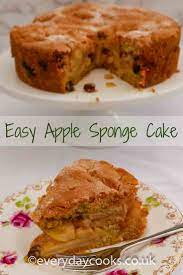 Apple Sponge Cake Everyday Cooks Recipe Apple Sponge Cake Bread Pudding With Apples Sponge Cake