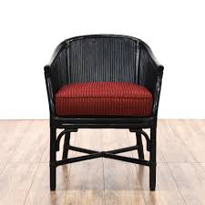 This Accent Chair Is Featured In A Bamboo Rattan With A Black Finish This Bohemian Style Chair Has A X Stretcher Bas Chair Accent Chairs Bohemian Style Chairs