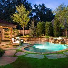 Consider your patio an outdoor room. 75 Beautiful Backyard Pool Pictures Ideas July 2021 Houzz