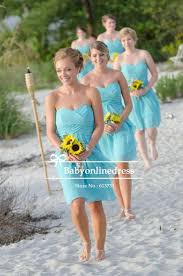 Free Shipping Beach Sweetheart Ruched Chiffon Short Blue Bridesmaid Dresses Beach Wedding Bridesmaid Dresses Beach Bridesmaid Dresses Summer Bridesmaid Dresses