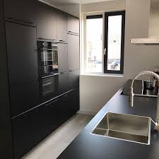 Cucine Moderne Con Isola Ikea Bellissima Ikea Kungsbacka Black Kitchen Zwarte Keuken Idee Per La Casa Black Ikea Kitchen Black Kitchens Kungsbacka