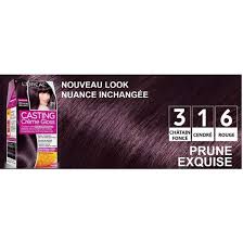 La couleur de votre peau, de vos yeux et surtout celle de vos cheveux. Colorations L Oreal Paris Casting Creme Gloss Coloration Ton Sur Ton Sans Ammoniaque 3 16 Prune Exquise 637851 Achat Vente Coloration Colorations L Oreal Paris Cdiscount