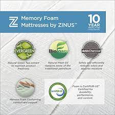 Zinus deluxe short queen memory foam for rv mattress. Zinus Sleep Master Deluxe Memory Foam 10 Inch Rv Camper Trailer Truck Mattress Short Queen Mattressima