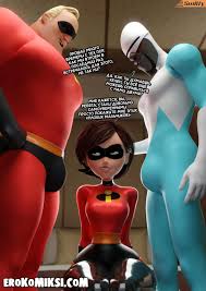 Порно комикс Суперсемейка Эластика: между огнём | Эрокомиксы -  erokomiksi.com