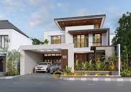 Mr Kevin Modern House 2 Floors Design Kudus Jawa Tengah In 2021 2 Storey House Design Modern Exterior House Designs 3 Storey House Design