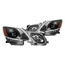 This part is also sometimes called lexus gs350 headlights. Spyder Lexus Gs With Factory Hid Xenon Headlights With Afs System With Factory Headlight Washer 2007 Black Factory Style Projector Headlights