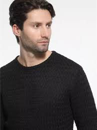 ΜΑΥΡΟ Μπλούζα πλεκτή TERRY Marcus