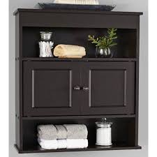 Tall 4 door storage cabinet kitchen pantry cupboard organizer, black, white, oak. Mainstays Bathroom Wall Mounted Storage Cabinet With 2 Shelves Espresso Walmart Com Bathroom Wall Cabinets Wall Cabinet Bathroom Wall Storage