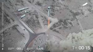 The inaugural crewed flight is scheduled for july 20th, which will be the 52nd anniversary of the first lunar landing. Jeff Bezos Blue Origin Test Flies Rocket Again To Prepare For Human Passengers The Washington Post