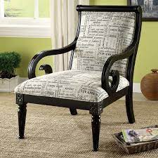 enitial lab athena solid wood armchair with latin print upholstery black meijer com accent chairs fabric accent chair fabric armchairs