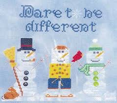 Free cross stitch patterns created by connie barwick. Sister Lou Stitches Cross Stitch Dare To Be Different Cross Stitch Pattern