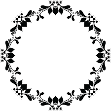Flower frames and border made of flowers. Floral Borders Black And White Novocom Top