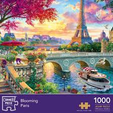 Paris jigsaw puzzle 500 pieces. Blooming Paris 1000 Piece Village Tea Rooms Greengrocers 500 Piece Jigsaw Puzzle Bundle