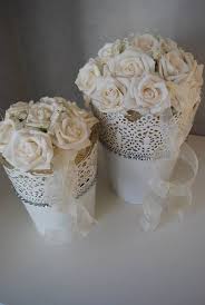 Rosendeko Vase Landhausstil Deko Creme Goldene Hochzeit Deko Hochzeit Deko Ideen Hochzeit Deko