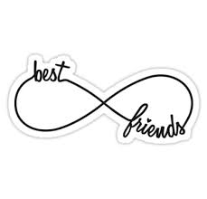 Best Friends Forever Infinity Sign Sticker By Beakraus Best Friend Drawings Cute Best Friend Drawings Drawings Of Friends