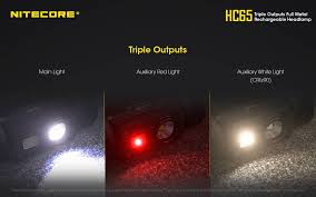 Nitecore Hc65 1000 Lumen Rechargeable Headlamp With Red Light