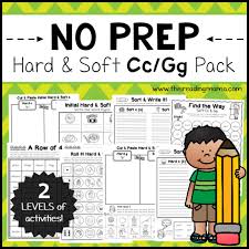 no prep hard and soft c and g pages this reading mama
