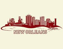 New Orleans City Skyline Wall Decal New Orleans Skyline New Orleans Tattoo New Orleans