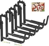 Amazon.com : Y&M 6 PCS Adjustable Window Box Brackets for ...