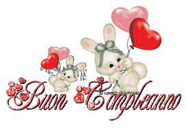 Cartolina visibile su cellulare, smartphone e tablet. Coniglietti Di Compleanno Buon Compleanno Buon Compleanno Amico Compleanno