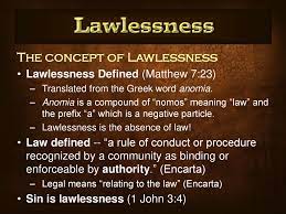 Definition from wiktionary, the free dictionary. Man S Definition Of Lawlessness And God S Definition Are Different Ppt Download