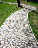 28 Materiaux Galets Ou Utilisation Galet Allee Outdoor Walkway Garden Landscaping Mosaic Garden