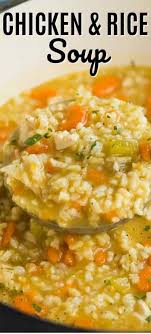 Chicken Rice Soup Chicken Rice Soup Healthy Soup Recipes Easy Healthy Soup