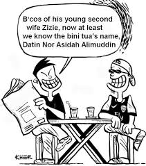 Politic Malaysia Today Kartun Malaysia Bung Mokhtar Zizie And Datin Nor Asidah Alimuddin